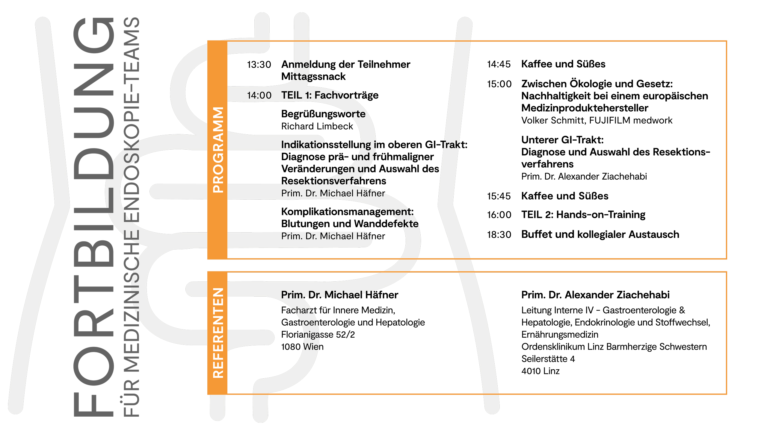 Endoskopie-Event „RESEKTION: Polypektomie – EMR – ESD“: Programm und Referenten 2026